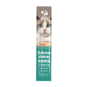 بستنی گربه با طعم سالمون و میگو پین Peien Salmon & Shrimp وزن 10 گرم