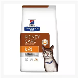 غذای خشک درمانی گربه هیلز مراقبت از کلیه با طعم مرغ Hill's Kidney Care Cat Food With Chicken وزن 1.5 کیلوگرم