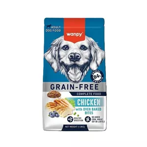 غذای خشک سگ بالغ ونپی با طعم مرغ Wanpy adult dry food with chicken وزن 1.5 کیلوگرم