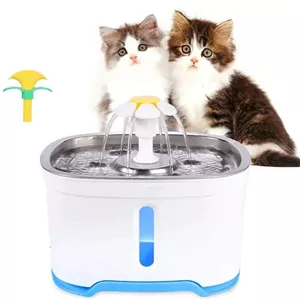 آبخوری اتوماتیک سگ و گربه با کاسه استیل و دو سری مختلف برکورت Brecourt Automatic Pet Drinking