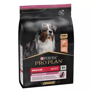 غذای خشک سگ بالغ نژاد متوسط پروپلن مدل پوست حساس و آلرژیک حساس با طعم سالمون Proplan Medium Adult Sensitive Skinوزن 3 کیلوگرم