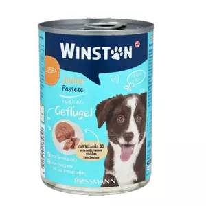 کنسرو غذای سگ جونیور وینستون با طعم مرغ و پرندگان Winston Junior Poultry وزن 400 گرم