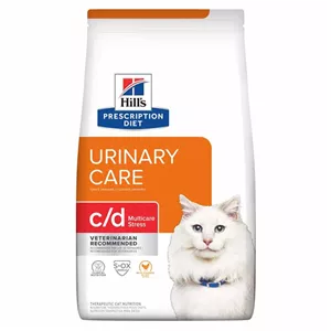 غذای خشک درمانی گربه هیلز مراقبت از دستگاه ادراری کنترل استرس با طعم مرغ Hill's Cat Urinary Care C/D Chicken وزن 1.5 کیلوگرم