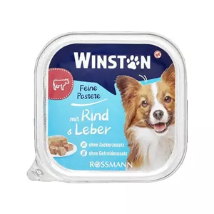 ووم غذای سگ وینستون با طعم گوشت گاو و جگر Winston wet food for dogs وزن 100 گرم