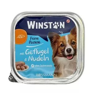 ووم غذای سگ وینستون با طعم گوشت ماکیان و پاستا Winston wet food for dogs وزن 100 گرم