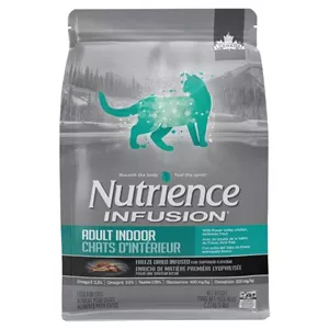 غذای خشک گربه بالغ نوترینس ایندور Nutrience Infusion Adult Indoor وزن 2.27 کیلوگرم