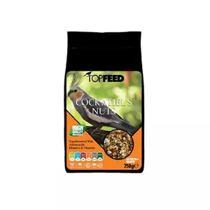 خوراک آجیلی عروس هلندی TopFeed Cockatiel's Nuts تاپ فید وزن 750 گرم