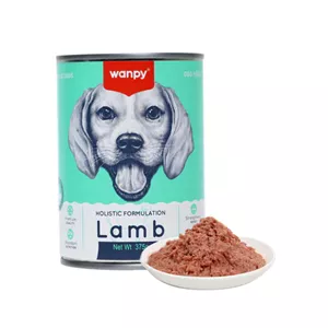 کنسرو غذای سگ ونپی با طعم بره Wanpy Lamb Dog Food وزن 375 گرم