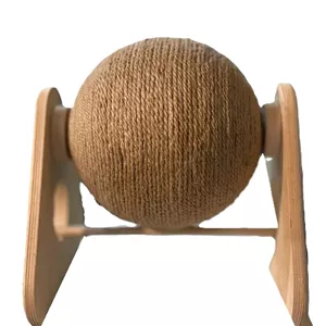 اسکرچر توپی چوبی کنفی متحرک گربه Cat Toy Scratch Ball