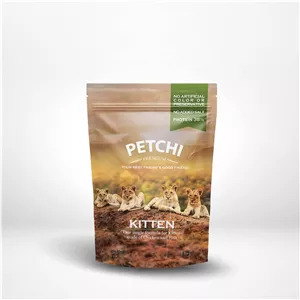غذای خشک پرمیوم بچه گربه پتچی با طعم مرغ و ماهی Petchi Kitten Chicken & Fish وزن 1.7 کیلوگرم
