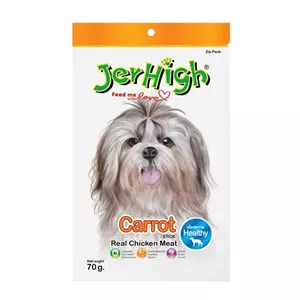 تشویقی سگ با طعم هویج جرهای Jerhigh Chicken Sticks Carrot وزن 70 گرم