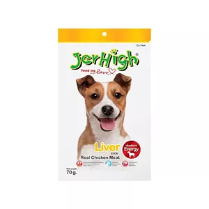 تشویقی سگ با طعم جگر جرهای Jerhigh Stick Liver وزن 70 گرم