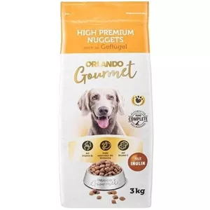 غذای خشک سگ بالغ اورلاندو گورمت طعم مرغ Orlando gourmet with Chickenوزن ۳ کیلوگرم
