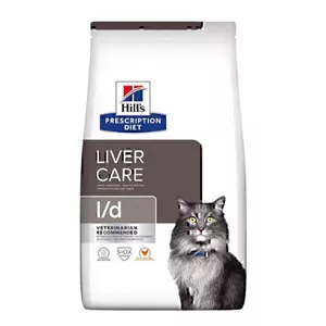 غذای خشک درمانی گربه هیلز برای مراقبت از کبد با طعم مرغ Hill's Prescription Diet Liver Care Cat Food With Chicken وزن 1.5 کیلوگرم