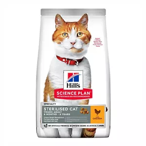 غذای خشک گربه عقیم شده هیلز با طعم مرغ Hill’s Sterilised Cat Food With Duck وزن 1.5 کیلوگرم