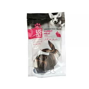 تشویقی سگ با طعم خرگوش و بلوبری یو اس پت US Pet Rabbit & blueberry وزن 100 گرم