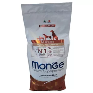 غذای خشک سگ بالغ مونژ Monge Adult Lamb and Rice وزن 12 کیلوگرم