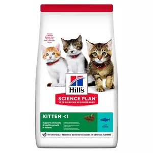 غذای خشک بچه گربه هیلز با طعم ماهی تن Hill’s Kitten Food With Chicken وزن 1.5 کیلوگرم
