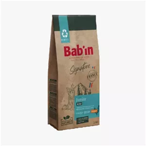 غذای خشک بابین توله سگ نژاد کوچک طعم مرغ Babin Mini Puppy With Chicken وزن 2 کیلوگرم