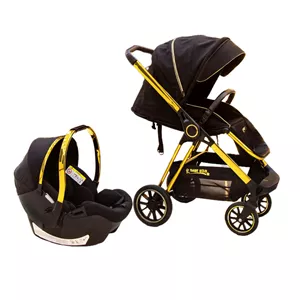 سرویس کالسکه بی‌بی استار Baby Star B6 | کالسکه، کریر و کاور سرما با قابلیت رو به مادر