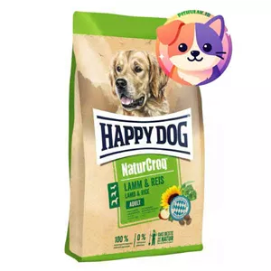 غذای خشک سگ بالغ هپی داگ نیچرکراک طعم بره و برنج 15 کیلوگرم | Happy Dog NaturCroq Adult Lamb & Rice