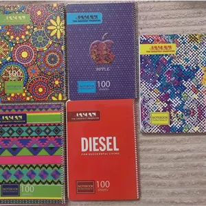 دفتر ۱۰۰ برگ سیمی جلد طلقی جهان