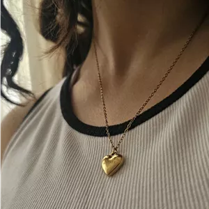 گردنبند قلب توپر