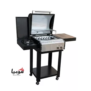 باربیکیو محفظه استیل پلوپزدار 80 سانتی لوله و محفظه استیل