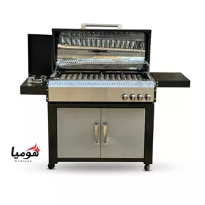 باربیکیو کابینت دار محفظه استیل پلوپزدار 130 سانتی لوله و محفظه استیل