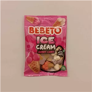 پاستیل بستنی قیفی ببتو 80 گرمی - (Bebeto Ice Cream Cone Gummy Candy 80 g)