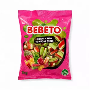 پاستیل هندوانه ببتو ۱ کیلویی - (Bebeto Watermelon Gummy Candy 1 kg)
