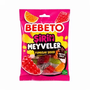 پاستیل میوه‌های شیرین ببتو ۸۰ گرمی - (Bebeto Sweet Fruits Gummy Candy 80 g)