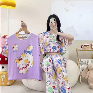 ست سه تیکه تیشرت ،کراپ و شلوار زنانه