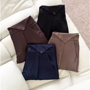 شلوار پارچه ای کرپ ریزش دار