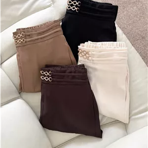 شلوار پارچه ای کرپ ریزش دار وارداتی