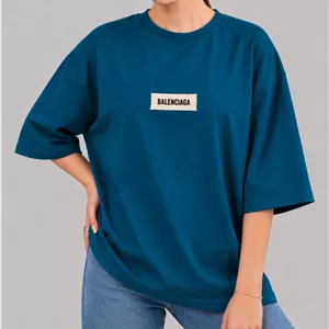 تیشرت باکسی طرح کنفی Balenciaga