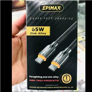 کابل شارژ و دیتای 65 وات برند EPIMAX مدل Zink Alloy