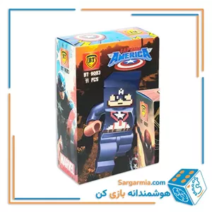 لگو آدمک مارول ماینکرافت طرح کاپیتان آمریکا کد BT9083