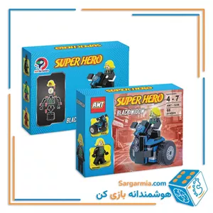 لگو سوپرهیرو اسکوترسوار  بیوه سیاه ۶۸ قطعه کد AMT3236