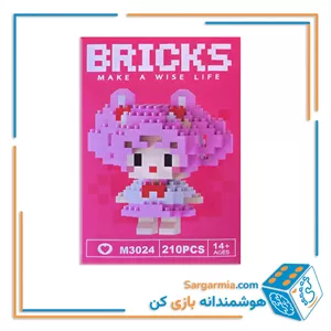 مینی لگو بریکس 210 قطعه مدل انیمه صورتی کد M3024