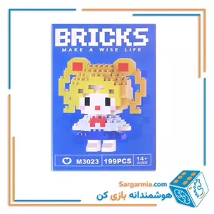 مینی لگو بریکس 199 قطعه مدل انیمه طلایی کد M3023