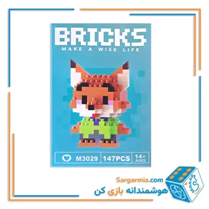 مینی لگو بریکس 147 قطعه مدل زوتوپیا روباه نیک کد M3029