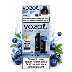 پاد ویپ وزول 15000 VOZOL Vista Plug طعم VZBULL (بلوبری یخی)
