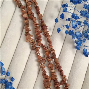سنگ شکسته دلربا قهوه ای (فروش بصورت ریسه 39سانتی)