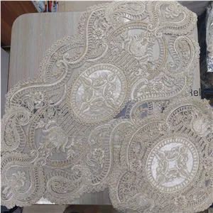 رومیزی دانتل مخمل الیزه ترک ۳ تکه مدل امپریال