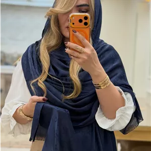 شال ژاکارد ابریشم سورمه ای مارک گوچی