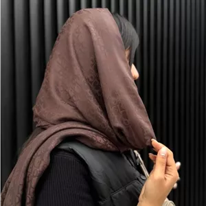 شال ژاکارد ابریشم مارک دیور رنگبندی