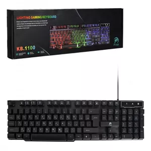 کیبورد گیمینگ سیم دار بک لایت RGB پی نت مدل KB.1100