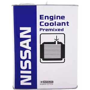 ضدیخ و آب رادیاتور (کولانت) نیسان – مدل NISSAN Engine Coolant Premixed اصلی آبی – KQ800-22104 – چهار لیتر – قیمت به روز