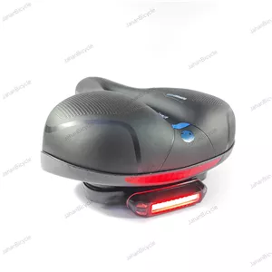 زین دوچرخه پهن و بسیار نرم و راحت و چراغ دار شارژی دوچرخه اکتیو active
